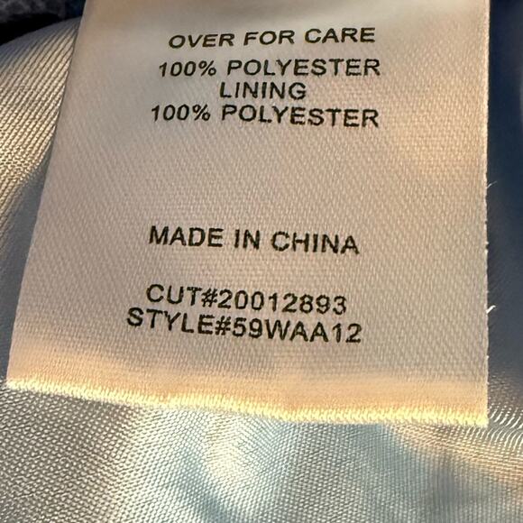 Say Yes Juniors' Ruffled Strapless Ball Gown Light Blue Sz 9/10 NWT - Picture 9 of 10